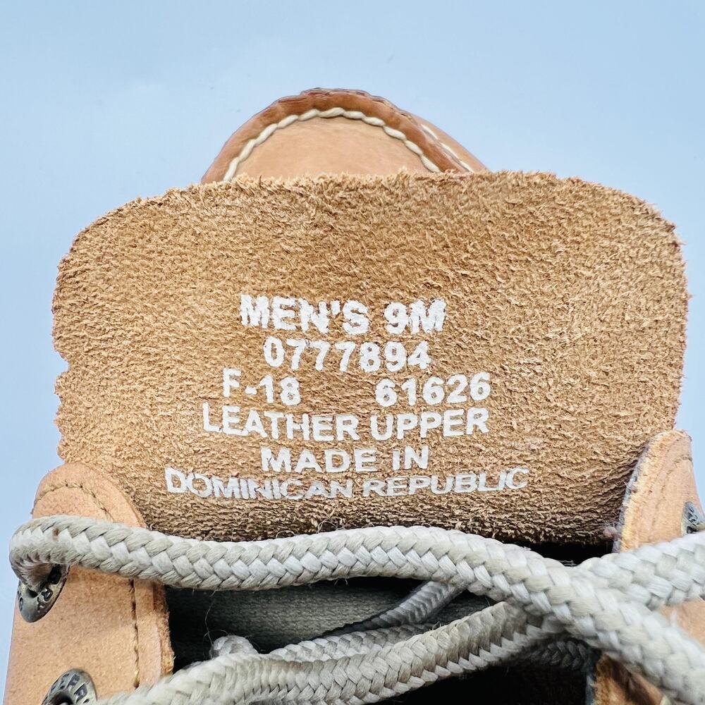 Sperry Shoes Mens 9 Brown Leather Top Sider Boat Deck Moc Toe Casual Comfort - Picture 9 of 11